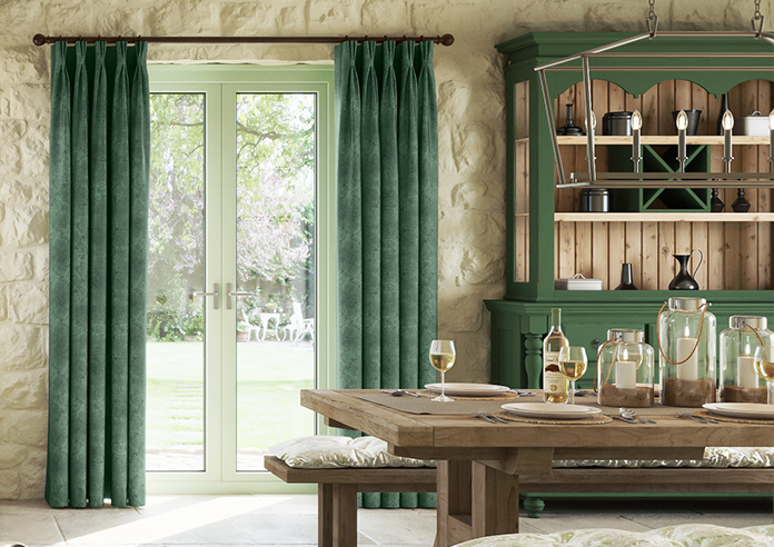 Florence Faux Suede, Fern Green - Made to Measure Curtains - Image 3